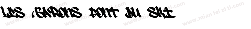 Les Barons font du Ski字体转换